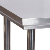 Edelstahl Tisch Arbeitstisch Edelstahltisch Aufkantung 120x60x85 cm, Werkstatt-Tisch-B&B Shop - 2000 Stockerau