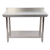 Edelstahl Tisch Arbeitstisch Edelstahltisch Aufkantung 120x60x85 cm, Werkstatt-Tisch-B&B Shop - 2000 Stockerau