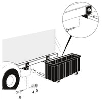 Halterung für Staubox Typ R02 Anhängerbox, Werkzeugkasten, Universal einsetzbar-B&B Shop - 2000 Stockerau