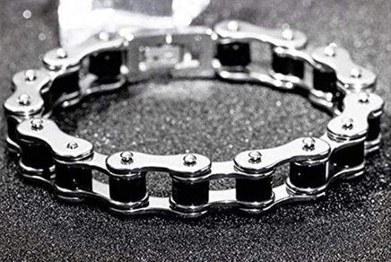Herren Armband, Edelstahl, Motorradkette-Design, Biker Style B&B Shop - 2000 Stockerau