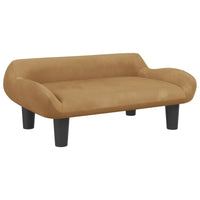 Hundebett Braun 70X40X24 Cm Samt-B&B Shop - 2000 Stockerau