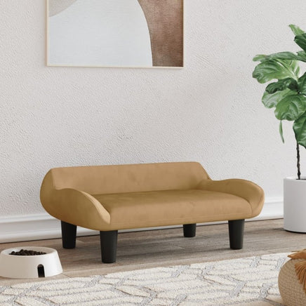 Hundebett Braun 70X40X24 Cm Samt-B&B Shop - 2000 Stockerau