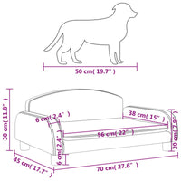 Hundebett Braun 70X45X30 Cm Kunstleder-B&B Shop - 2000 Stockerau