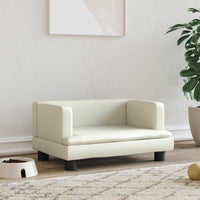Hundebett Creme 60X40X30 Cm Kunstleder-B&B Shop - 2000 Stockerau