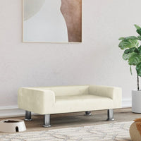 Hundebett Creme 70X45X26,5 Cm Samt 70 x 45 x 26.5 cm-B&B Shop - 2000 Stockerau