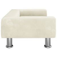 Hundebett Creme 70X45X26,5 Cm Samt 70 x 45 x 26.5 cm-B&B Shop - 2000 Stockerau