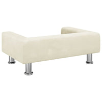 Hundebett Creme 70X45X26,5 Cm Samt 70 x 45 x 26.5 cm-B&B Shop - 2000 Stockerau