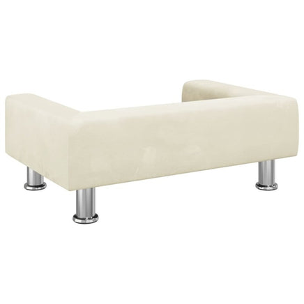 Hundebett Creme 70X45X26,5 Cm Samt 70 x 45 x 26.5 cm-B&B Shop - 2000 Stockerau