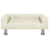 Hundebett Creme 70X45X26,5 Cm Samt 70 x 45 x 26.5 cm-B&B Shop - 2000 Stockerau