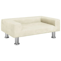 Hundebett Creme 70X45X26,5 Cm Samt 70 x 45 x 26.5 cm-B&B Shop - 2000 Stockerau