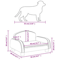 Hundebett Dunkelgrau 50X40X30 Cm Stoff-B&B Shop - 2000 Stockerau