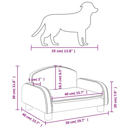 Hundebett Dunkelgrau 50X40X30 Cm Stoff-B&B Shop - 2000 Stockerau