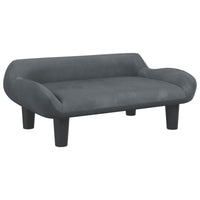 Hundebett Dunkelgrau 70X40X24 Cm Samt-B&B Shop - 2000 Stockerau