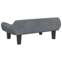 Hundebett Dunkelgrau 70X40X24 Cm Samt-B&B Shop - 2000 Stockerau