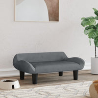 Hundebett Dunkelgrau 70X40X24 Cm Samt-B&B Shop - 2000 Stockerau