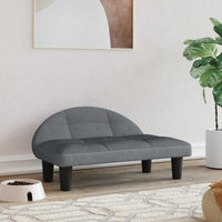 Hundebett Dunkelgrau 70X52X30 Cm Samt-B&B Shop - 2000 Stockerau