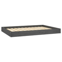 Hundebett Grau 101,5X74X9 Cm Massivholz Kiefer-B&B Shop - 2000 Stockerau