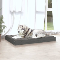 Hundebett Grau 101,5X74X9 Cm Massivholz Kiefer-B&B Shop - 2000 Stockerau
