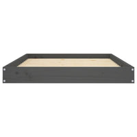 Hundebett Grau 101,5X74X9 Cm Massivholz Kiefer-B&B Shop - 2000 Stockerau