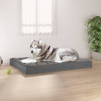 Hundebett Grau 101,5X74X9 Cm Massivholz Kiefer-B&B Shop - 2000 Stockerau