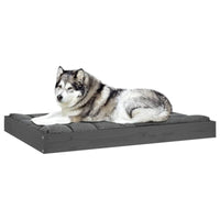 Hundebett Grau 101,5X74X9 Cm Massivholz Kiefer-B&B Shop - 2000 Stockerau