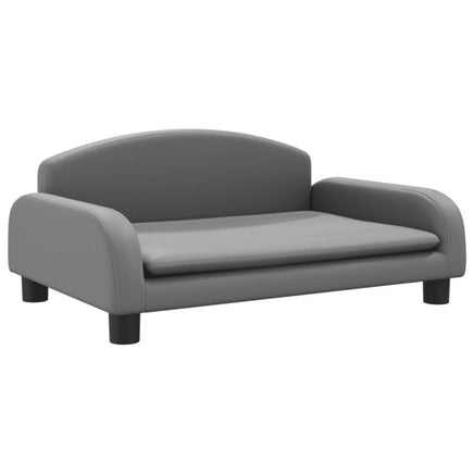 Hundebett Grau 70X45X30 Cm Kunstleder-B&B Shop - 2000 Stockerau
