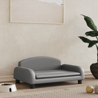 Hundebett Grau 70X45X30 Cm Kunstleder-B&B Shop - 2000 Stockerau