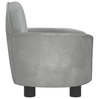 Hundebett Hellgrau 66X40X45 Cm Samt-B&B Shop - 2000 Stockerau