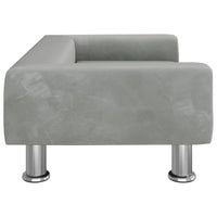 Hundebett Hellgrau 70X45X26,5 Cm Samt-B&B Shop - 2000 Stockerau