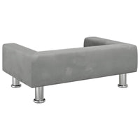 Hundebett Hellgrau 70X45X26,5 Cm Samt-B&B Shop - 2000 Stockerau