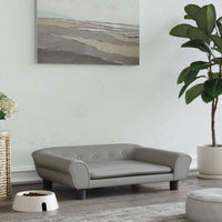 Hundebett Hellgrau 70X48X22 Cm Samt-B&B Shop - 2000 Stockerau