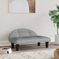 Hundebett Hellgrau 70X52X30 Cm Samt-B&B Shop - 2000 Stockerau