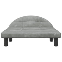 Hundebett Hellgrau 70X52X30 Cm Samt-B&B Shop - 2000 Stockerau
