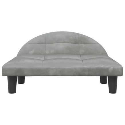 Hundebett Hellgrau 70X52X30 Cm Samt-B&B Shop - 2000 Stockerau