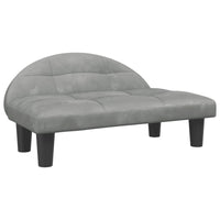 Hundebett Hellgrau 70X52X30 Cm Samt-B&B Shop - 2000 Stockerau