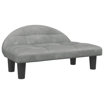 Hundebett Hellgrau 70X52X30 Cm Samt-B&B Shop - 2000 Stockerau