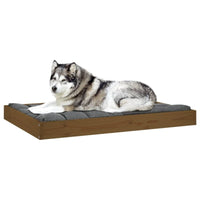 Hundebett Honigbraun 101,5X74X9 Cm Massivholz Kiefer-B&B Shop - 2000 Stockerau