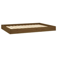 Hundebett Honigbraun 101,5X74X9 Cm Massivholz Kiefer-B&B Shop - 2000 Stockerau