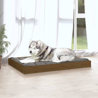 Hundebett Honigbraun 101,5X74X9 Cm Massivholz Kiefer-B&B Shop - 2000 Stockerau