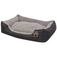 Hundebett Mit Gepolstertem Kissen Größe Xl Schwarz-B&B Shop - 2000 Stockerau
