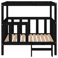 Hundebett Schwarz 105,5X83,5X100 Cm Massivholz Kiefer-B&B Shop - 2000 Stockerau