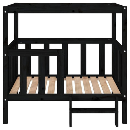 Hundebett Schwarz 105,5X83,5X100 Cm Massivholz Kiefer-B&B Shop - 2000 Stockerau