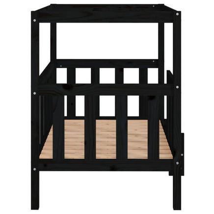 Hundebett Schwarz 105,5X83,5X100 Cm Massivholz Kiefer-B&B Shop - 2000 Stockerau