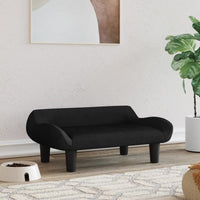 Hundebett Schwarz 70X40X24 Cm Samt-B&B Shop - 2000 Stockerau