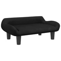 Hundebett Schwarz 70X40X24 Cm Samt-B&B Shop - 2000 Stockerau
