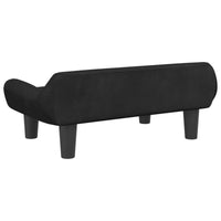 Hundebett Schwarz 70X40X24 Cm Samt-B&B Shop - 2000 Stockerau