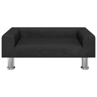Hundebett Schwarz 70X45X26,5 Cm Samt-B&B Shop - 2000 Stockerau