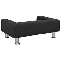 Hundebett Schwarz 70X45X26,5 Cm Samt-B&B Shop - 2000 Stockerau