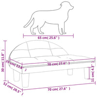 Hundebett Schwarz 70X52X30 Cm Samt-B&B Shop - 2000 Stockerau