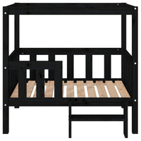 Hundebett Schwarz 95,5X73,5X90 Cm Massivholz Kiefer-B&B Shop - 2000 Stockerau
